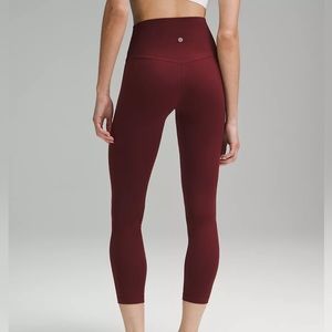 lululemon Align High-Rise Pant 25" size 4 Red Merlot